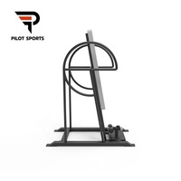 PILOTSPORTS Table d'inversion à compression en métal pour fitness, équipement d'entraînement et de soutien pour étirement du dos, triceps et jambes, rotative ZKC