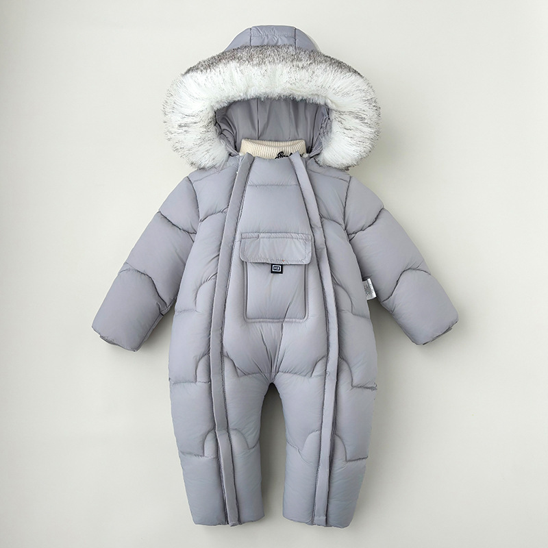 climbing suit light gray