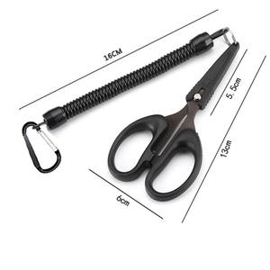 Tijeras de pesca de acero inoxidable de 13cm con mango de resorte para herramienta de corte de línea de pesca en agua dulce Ztc201 - Product Image 1