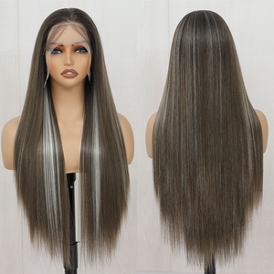 Peluca <span class=keywords><strong>de</strong></span> Cabello Humano Virgen Brasileño con Ondas Frontales, Color Natural, Sin Procesar, Peluca <span class=keywords><strong>de</strong></span> Encaje Virgen al por Mayor, Sin Pegamento - Product Image 5