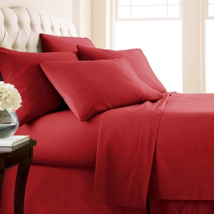 Parure de draps en microfibre de luxe, facile d'entretien, résistante aux plis, à la décoloration et aux taches, avec poche extra profonde de 21 pouces - Product Image 1