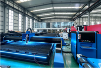 Machine de découpe laser à fibre numérique automatique sur rail au sol 20KW Cypcut 13035 pour tôles métalliques grand format