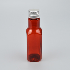 Pet Square <b>Bottle</b> 100Ml <b>Light</b> Proof Screw Cap <b>For</b> Medicine Packaging - Product Image 1