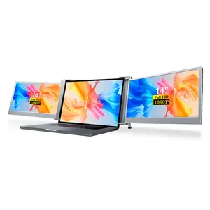 Factory Direct wholesale 14 inch screen 16:9 2k FHD LED panel HD Portable Screen Laptop dual Monitor Extender 60HZ displayer