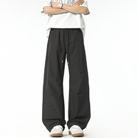 Pantalon décontracté coupe droite style américain pour homme, léger, mi-ample, respirant, fluide, long, sportswear printemps/été