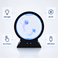 Lampe LED Méduse en Gros pour Décoration de Bureau, Décoration Intérieure, Chambre à Coucher, Cadeau, Lampe de Table Décorative, Lampe Cadeau pour Chambre et Maison