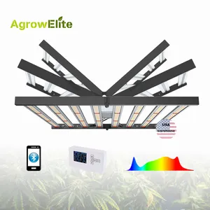AgrowElite折りたたみ式ポータブル照明は、植物に最適な成長環境を提供します640ワットLEDグローライト
