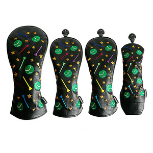 Wholesale Custom <b>Golf</b> Club Covers Black White Green PU Leather Waterproof Driver/Fairway/Hybrid Protective Cover - Product Image 6