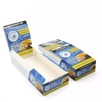 Boîtes d'emballage de présentation de comptoir de vente au détail en papier carton imprimé personnalisé pour barre énergétique de sucrerie de sucre huile de bouchée de chocolat puissante