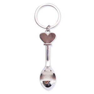 Porte-clés en alliage de zinc avec drapeaux de pays, design personnalisé, petite cuillère artisanale en métal, souvenir unique, cadeau touristique pour la promotion - Product Image 3