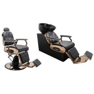 Kisen Saloon Chaise de barbier inclinable avec bac de lavage et fonction massage pour le lavage des cheveux - Product Image 6