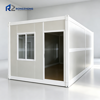 Maison conteneur pliable avec performance imperméable, design élégant, options de couleurs variées