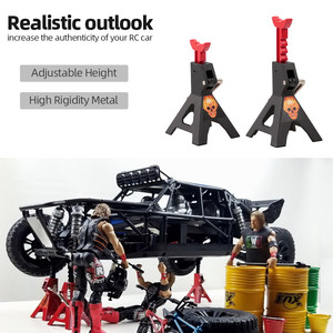 Soporte de Reparación Metálico Ajustable en Altura RCXAZ 3T 6T para Coche <span class=keywords><strong>RC</strong></span> Crawler 1/10 TRX4 TRX6 Axial SCX10 90046 - Product Image 2