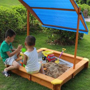 Terrain de jeu en bois unisexe <span class=keywords><strong>Bac</strong></span> <span class=keywords><strong>à</strong></span> <span class=keywords><strong>sable</strong></span> avec <span class=keywords><strong>toit</strong></span> <span class=keywords><strong>à</strong></span> baldaquin pour enfants <span class=keywords><strong>Bac</strong></span> <span class=keywords><strong>à</strong></span> <span class=keywords><strong>sable</strong></span> extérieur pour jardin d'enfants - Product Image 2