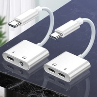 Câble adaptateur Usb-C Dac vers Jack 3.5Mm 2-en-1 Type-C Usb C Audio Dongle