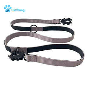 Correa para Perro Multifuncional de Neopreno y Nailon de 2 m con Clip de Rana de Doble Extremo y Logotipo Personalizado de Fábrica - Product Image 1