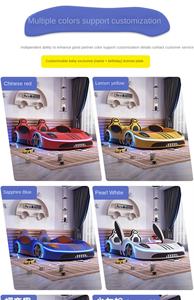 <span class=keywords><strong>Lit</strong></span> <span class=keywords><strong>de</strong></span> voiture <span class=keywords><strong>de</strong></span> sport simple moderne pour garçons cadre en bois souple pour enfants garantie style carton multifonction - Product Image 5