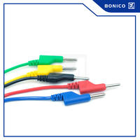 Cordons de test de fiche banane à double extrémité nickelés de 4mm Câble de fiche banane DCC en fil de cuivre de 2,5 mm²
