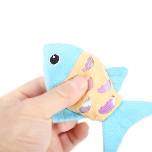 Eco-friendly Stuffed <b>Cat</b> Toys PP Cotton <b>Plush</b> Material Fish <b>Cat</b> Toys for Indoor <b>Cats</b> - Product Image 5