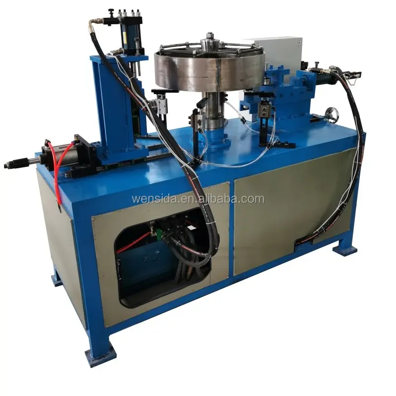 Air duct cylinder flanging horizontal spinning hemming fully automatic hydraulic stainless steel hemming machine