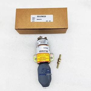 Solenoide de Parada 3864274 para Excavadora E70B, Solenoide de Corte de Combustible de 24V para 320C S6K E200B 6CT 8.3 - Product Image 1