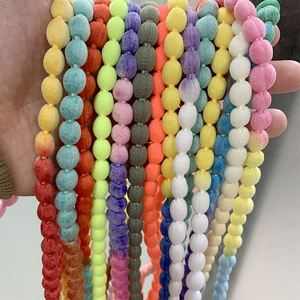 เชือกผูกรองเท้าแบบวงกลมสีสันสดใส กว้าง 8 มม. ทำจากโพลีเอสเตอร์พิมพ์ลาย สำหรับรองเท้าลำลอง รองเท้าแตะ รองเท้ารู รองเท้าลายดอกไม้ - Product Image 3
