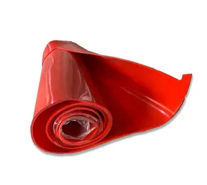 Nuovo rotolo di fogli di gomma siliconica nera rossa trasparente di grado industriale