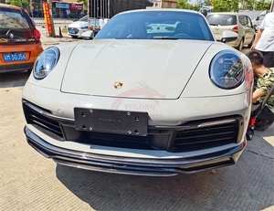 Lèvre avant en fibre de carbone forgée Tech Style pour <span class=keywords><strong>Porsche</strong></span> <span class=keywords><strong>911</strong></span> 992 Carrera 2019-2020, lèvre de pare-chocs avant en carbone forgé - Product Image 4