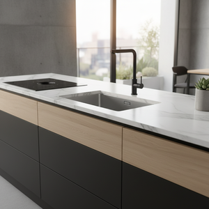 [CALMFORTE] Évier de cuisine CALMFORTE 850L au design minimaliste moderne, rehaussant le style intérieur sophistiqué - Product Image 3