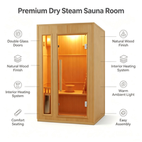 Cabine de sauna sur mesure haut de gamme, sauna infrarouge moderne en bois pour villa de luxe, centre de spa et de bien-être, fabricant