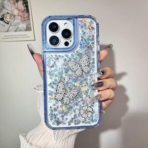 Funda protectora para teléfono con purpurina brillante de 3 capas para Huawei Honor 400 Lite <span class=keywords><strong>Play</strong></span> 9A 2024 Magic 7 Lite 5G X6C - Product Image 3