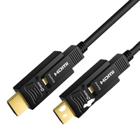 Dtech haute qualité 4k or-plaqué interface 2.0 vitesse 20m hdmi1.4 câble de fibre D-A