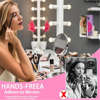 Support de téléphone portable anti-perte magnétique en silicone avec ventouse puissante, support de téléphone en silicone magnétique pour selfies