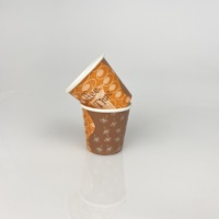Gobelet en papier jetable à mur unique de 4oz Tasse de dégustation 100mL Logo personnalisable Boisson Café Lait Thé