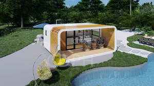 Diseño de Restaurante Móvil Comercial, Casa Prefabricada de Acero Tipo Apple, <span class=keywords><strong>Bar</strong></span> y Cafetería de Playa para Uso <span class=keywords><strong>en</strong></span> Exteriores, para Hoteles y Oficinas - Product Image 4