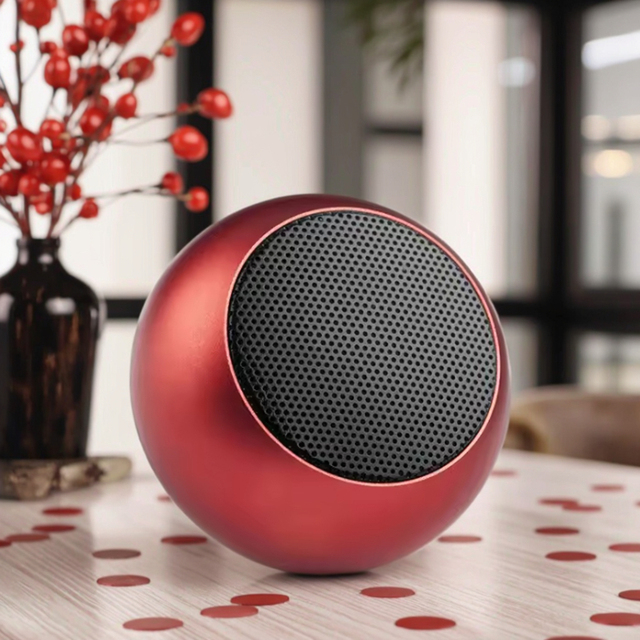 M3 Mini Wireless Bluetooth Speaker Portable Small Steel Gun Metal Heavy Subwoofer Outdoor Mini Bluetooth Small Speaker for Gifts