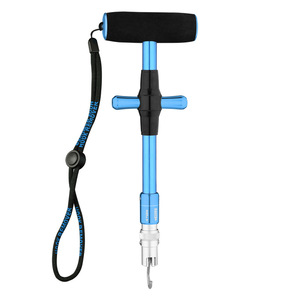 Extractor de anzuelos portátil en forma de T de aleación de aluminio, extractor de anzuelos de garganta profunda con bloqueo, herramienta de pesca al aire libre - Product Image 3
