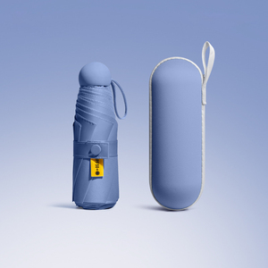 Nouveau design OEM de parasol capsule promotionnel de poche portable UV petit parapluie pliable personnalisé Mini 5 pliable - Product Image 4