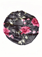 Bonnets en satin extra larges pour dormir, pour adultes, femmes noires, cheveux tressés, cheveux bouclés