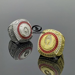 Desain Cincin sendiri dengan logo mobil ANDA perak dan emas plating softball USSSA kustom dibuat cincin kejuaraan kecil - Product Image 4