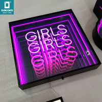 Mirror Infinity Neon Letter Sign Rgb Led Lightbox