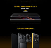 Smartphone Poco X7 8+256G para Gaming con Carga Rápida, Reconocimiento Facial, Cámara de Belleza y Teclado QWERTY, a Prueba de Golpes