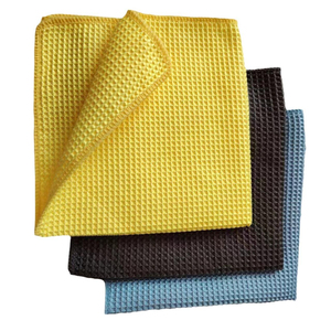 Serviette en microfibre à tissage <span class=keywords><strong>diamant</strong></span> 40x40cm, absorbante, sans peluches, sans traces, pour le nettoyage des vitres automobiles, vente en gros - Product Image 5