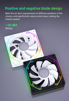 Ventilateur PC AntarcChill RGB 120 mm, dernier design avec refroidisseur CPU LED pour boîtier PC gaming, radiateur et dissipateur thermique