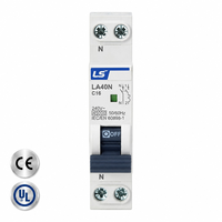 Disjoncteur miniature LS ELECTRIC LA40N-1P C16, norme IEC EN 60898-1, certifié CE KC, courbe de déclenchement C, en stock