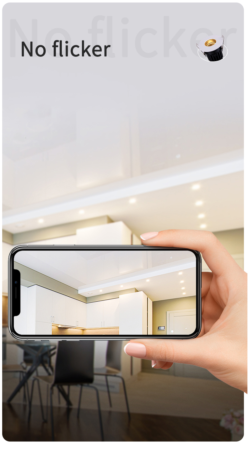 Fire Rated Recessed Dimmable LED Down Lights 68mm 11 Watt 4000k