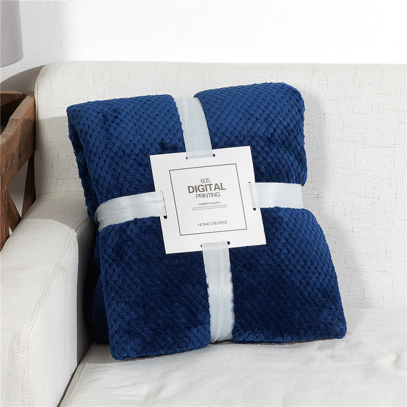 Dobladillo de rejilla de piña azul marino
