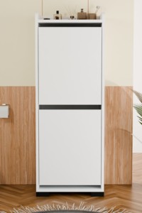 2-Tier <b>Foldable</b> <b>Laundry</b> <b>Basket</b> Bathroom <b>Laundry</b> Organizer <b>Laundry</b> Storage Cabinet Modern <b>Laundry</b> Cabinet - Product Image 3