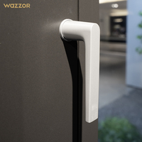 Fenêtres à battants en aluminium Wazzor, nouveau design, minimalistes, insonorisées, à ouverture vers l'intérieur, avec système de micro-ventilation