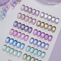 ZRKGEL Nouvelle Arrivée Ladai 24 Couleurs Aurora Cat Eye Gel Polish Fournisseurs Professionnels de Produits pour Ongles Gel Magnétique Vente en Gros de Vernis Gel